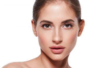 Beautiful woman skincare beauty face